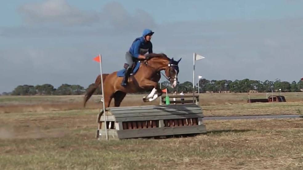 Tim Hart riding WMC Lily's Alibi 256 EvA80 Geelong Horse Trials 2023