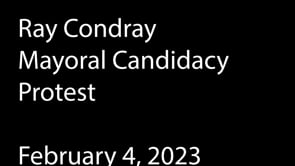 Mayoral Candidate Protest