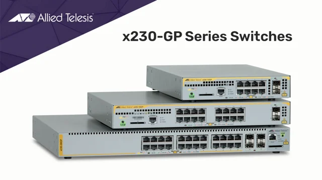 x230-GP Series PoE+ Gigabit Edge Switches