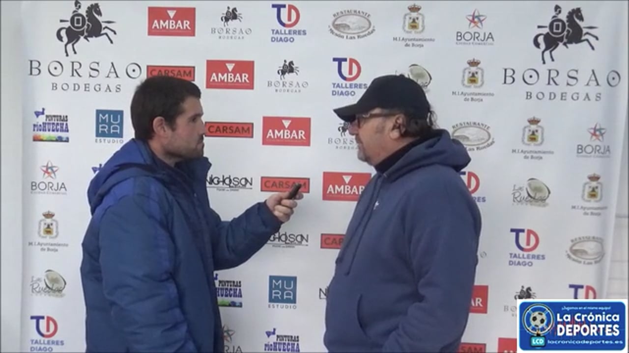 ÓSCAR TIBERIO (Entrenador Borja) SD Borja 3-1 CD Sadabense / Jornada 19 / Regional Preferente Gr 2 / Fuente: YouTube Raúl Futbolero