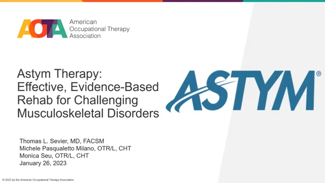 2023 AOTA Astym Therapy Webinar