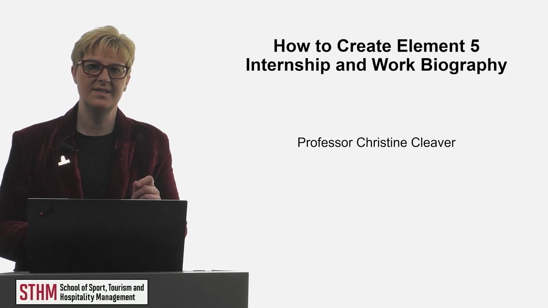 How to Create Element #5 – Internship and Work Biography