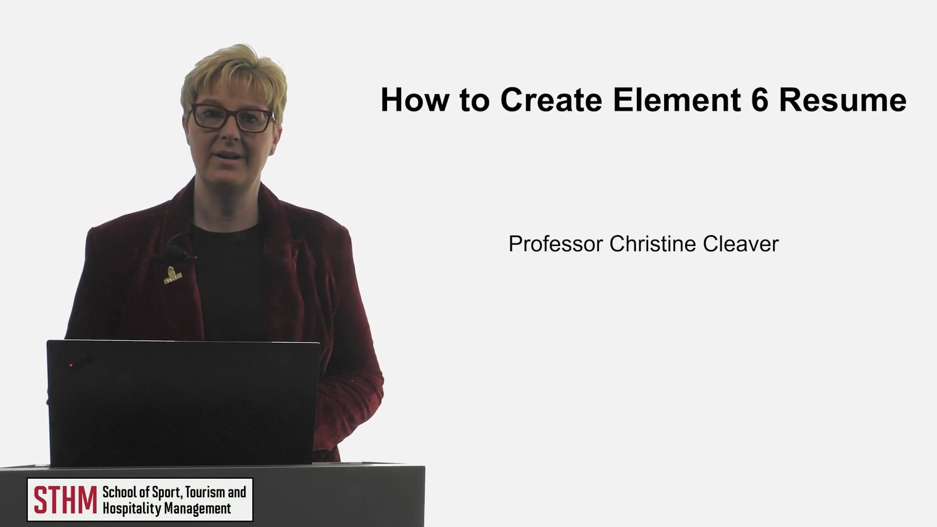 How to create Element #6 – Resume