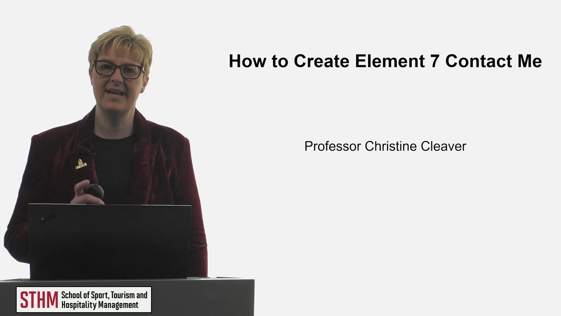 How to Create Element 7 – Contact Me