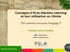Concepts d’IA et Machine Learning ; utilisation en chimie ; les méthodes d’IA comme nouveau langage - François Xavier COUDERT
