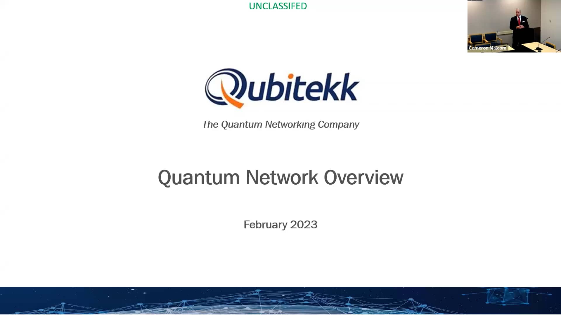 5 Quantum Network Development Mr. Scott Packard, Qubitekk on Vimeo