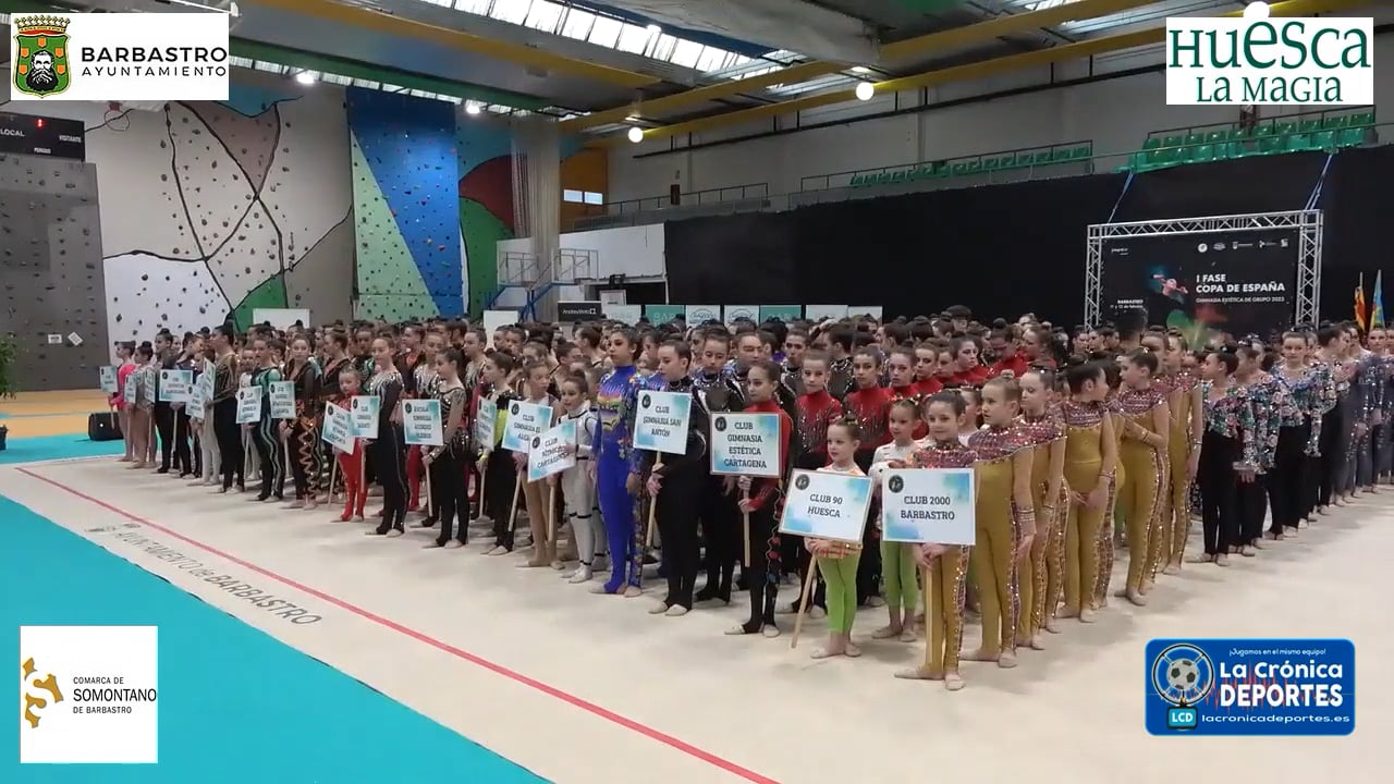 ENTREGA DE PREMIOS (1ª Fase Copa de España de Gimnasia Estética de Grupos) "Barbastro 11 y 12.Enero.2023"