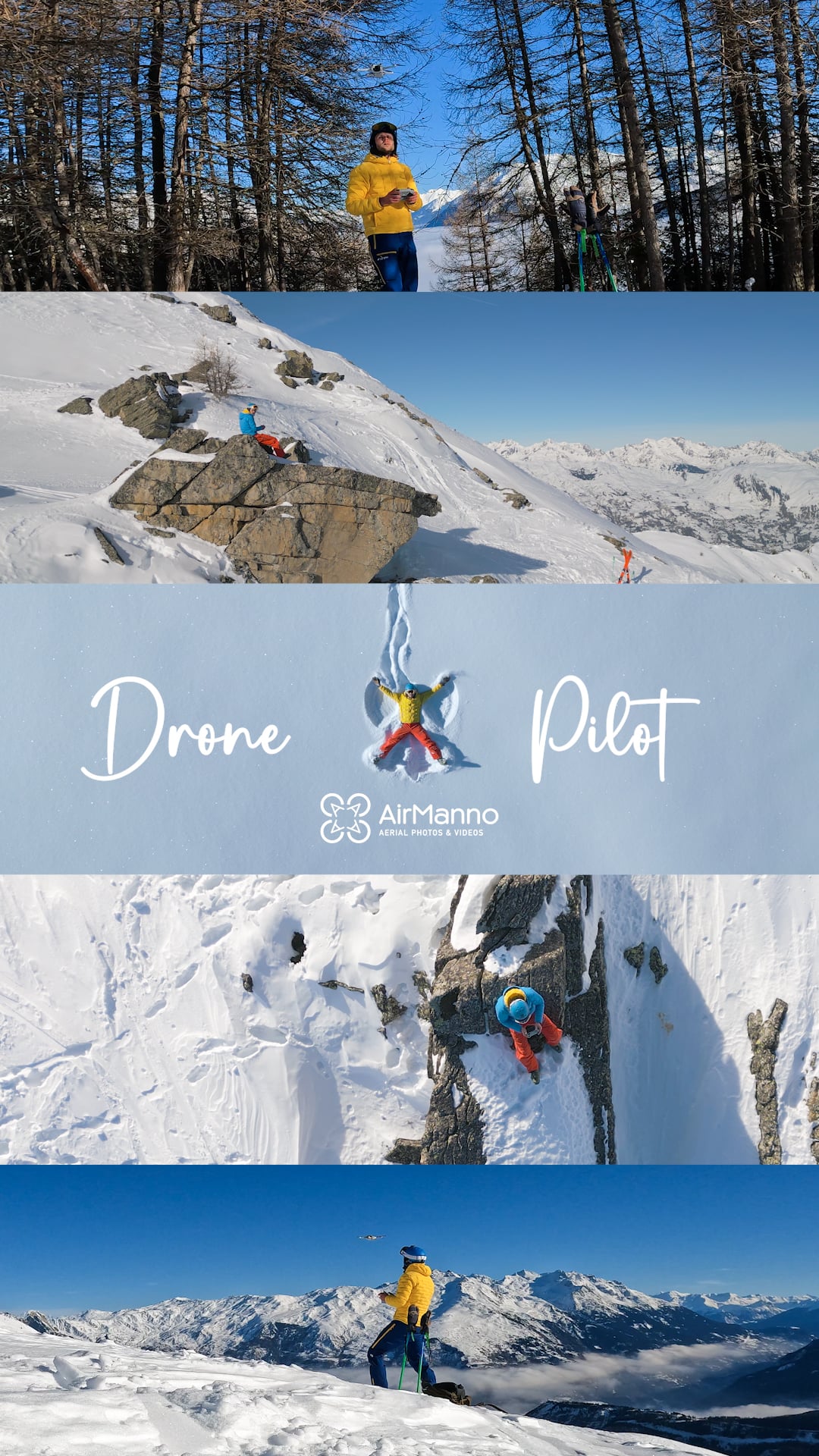 French Alps Mountains Drone Pilot - AirManno - Aerial Photos & Videos
