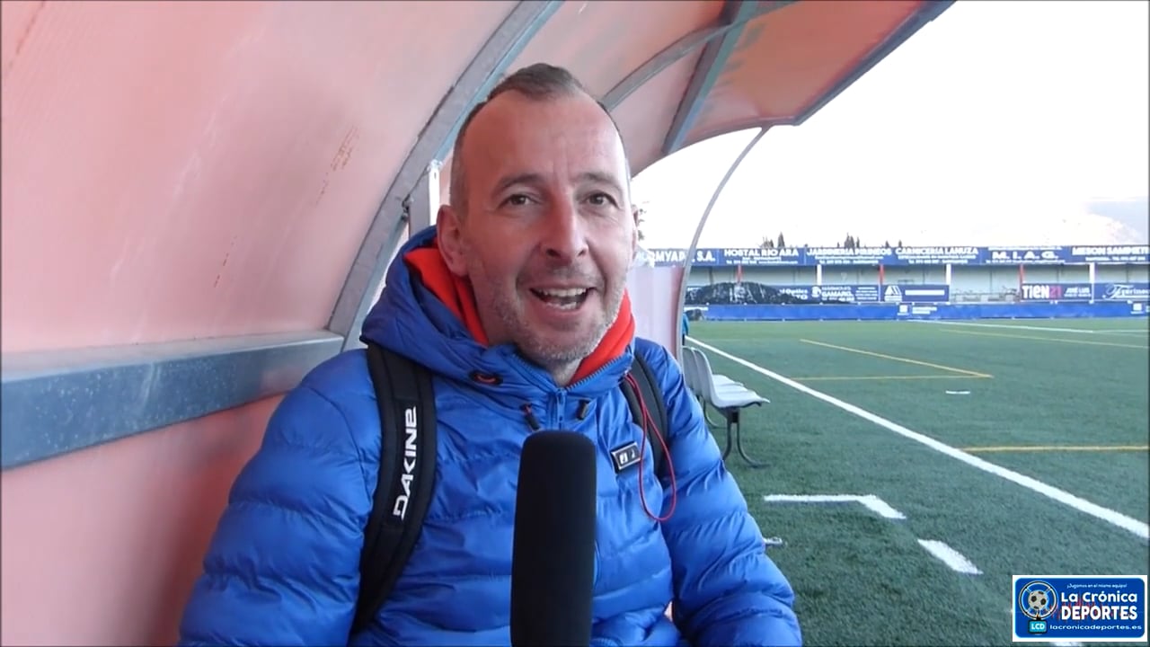 JOSÉ LUIS LANASPA (Entrenador Biescas) UD Biescas 2-3 CF Jacetano / Jornada 16 / Regional Preferente Gr 1 / Fuente: YouTube Deporte Cantera 