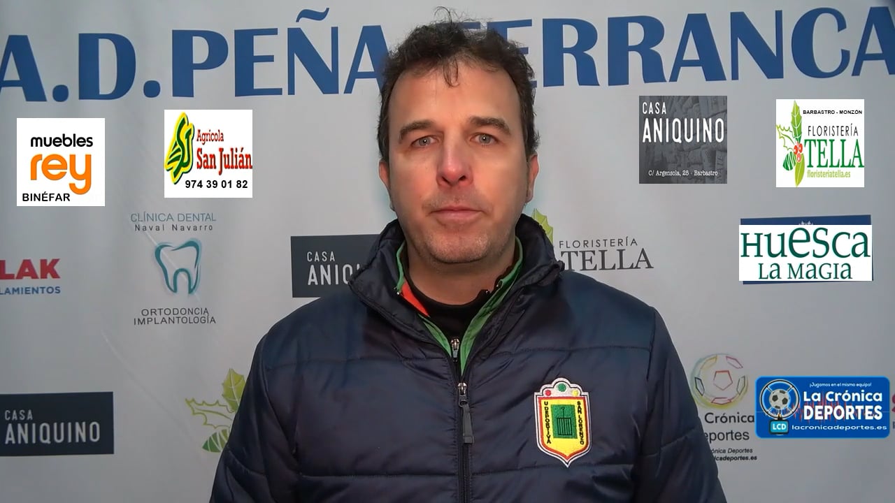 JOSAN TORRES (Entrenador San Lorenzo) Peña Ferranca Tella 2-0 UD San Lorenzo / Jornada 20 / 1ª Regional Gr 2