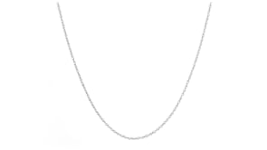 7mm 14kt White Gold Rope Chain Necklace