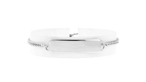 Italian Sterling Silver Personalized ID Bolo Bracelet