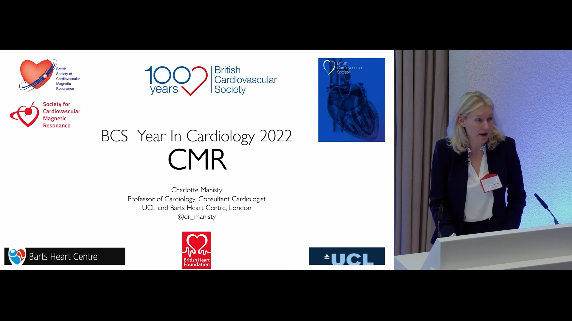 BCS 2022 - Talk 17: CMR – 10 mins: Prof Charlotte Manisty on Vimeo