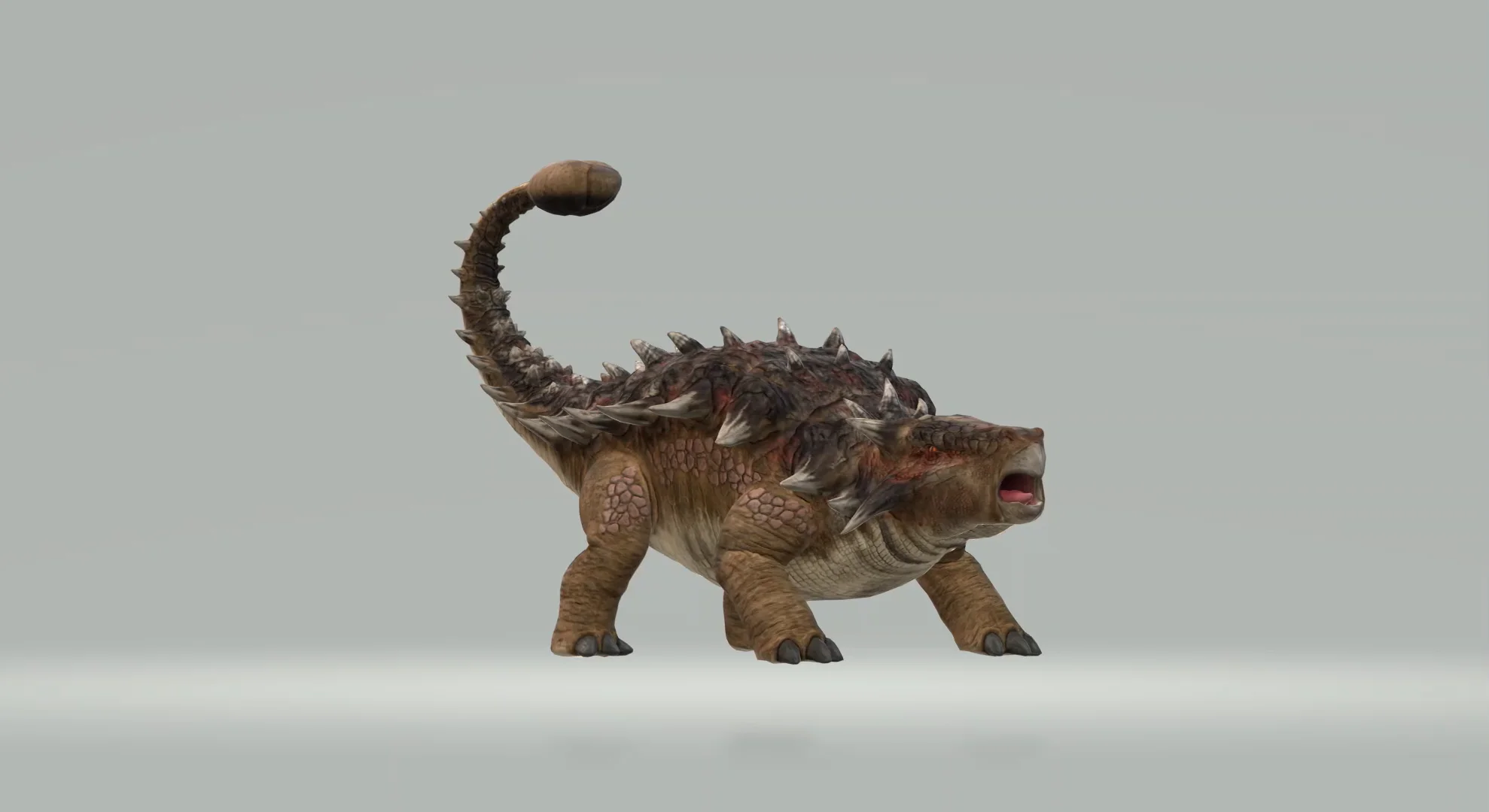 Ankylosaurus Dinosaurs - 3D Model Animated - PixelBoom