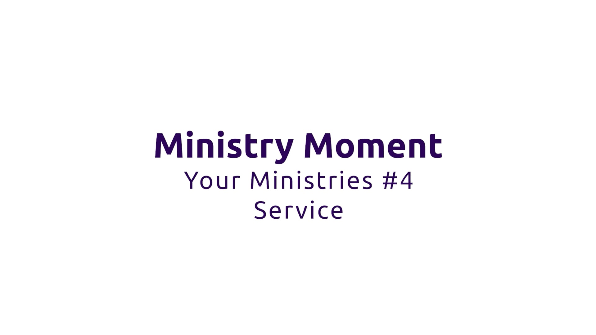 LCEF Ministry Moment - Your Ministries #4 - Service On Vimeo