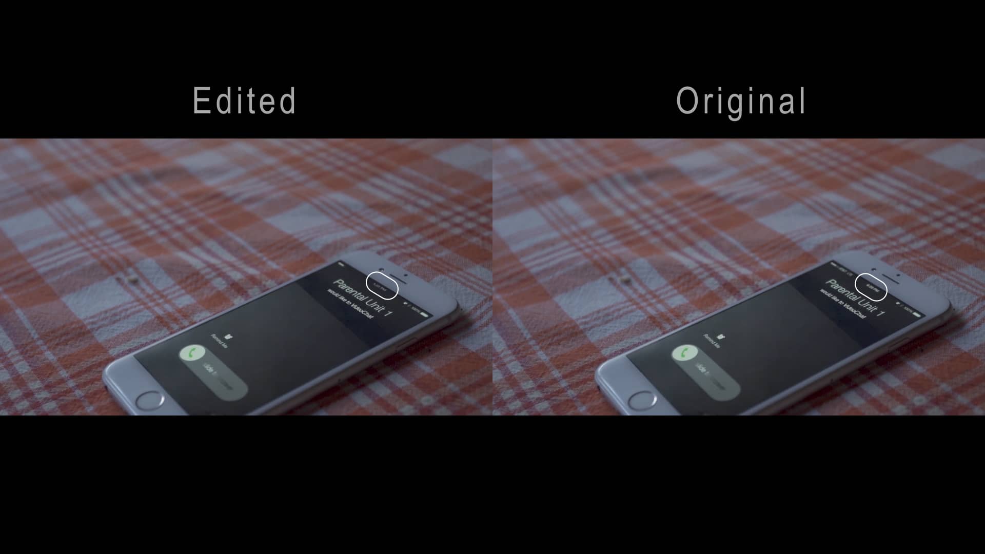 cell phone time change in post on Vimeo