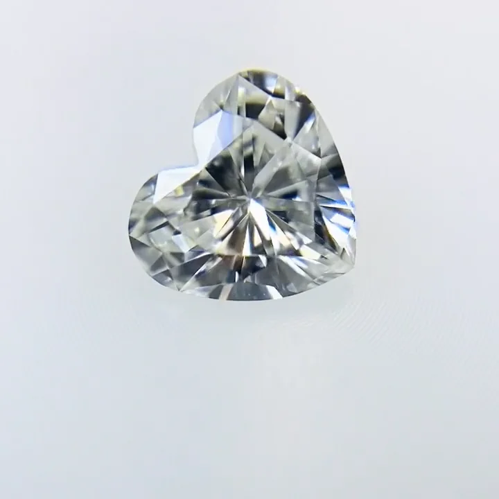 1ct ハートシェイプダイヤモンド取り巻きプラチナリング(1.01ct