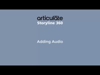 Adding Audio
