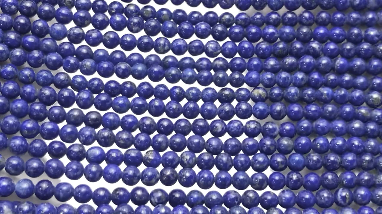 ラピスラズリ（産地・アフガニスタン） ラウンド3mm ｜天然石ビーズの