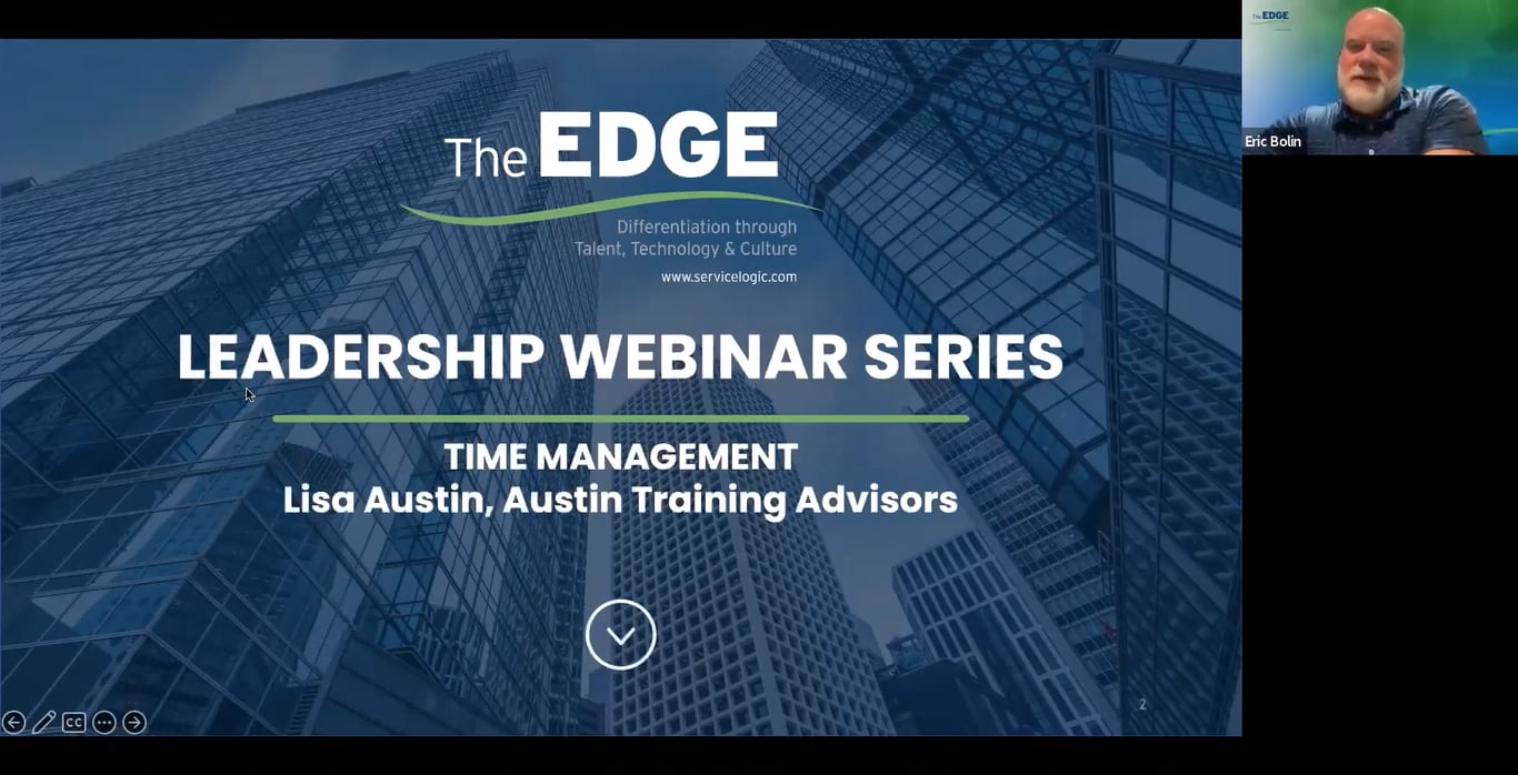 The EDGE Leadership Webinar Series - Time Management on Vimeo