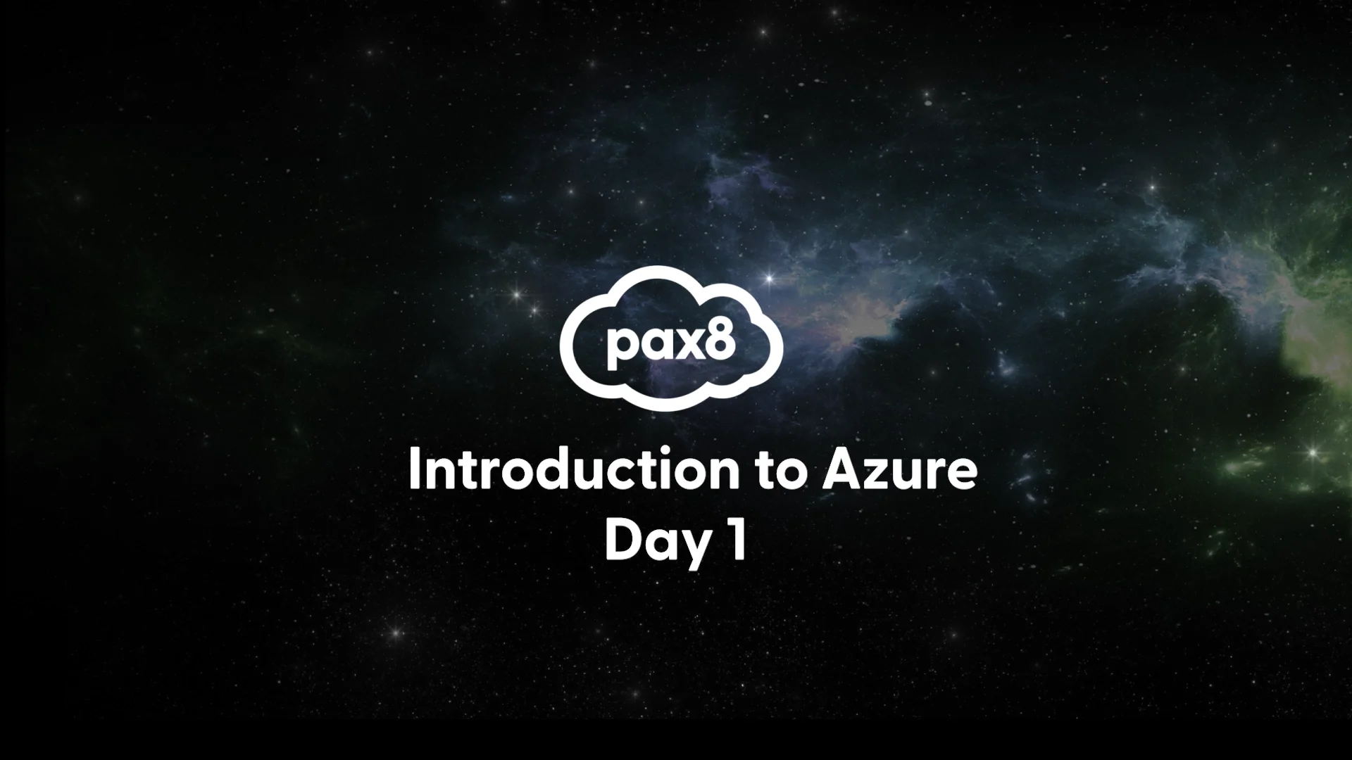 Introduction to Azure - Day 1