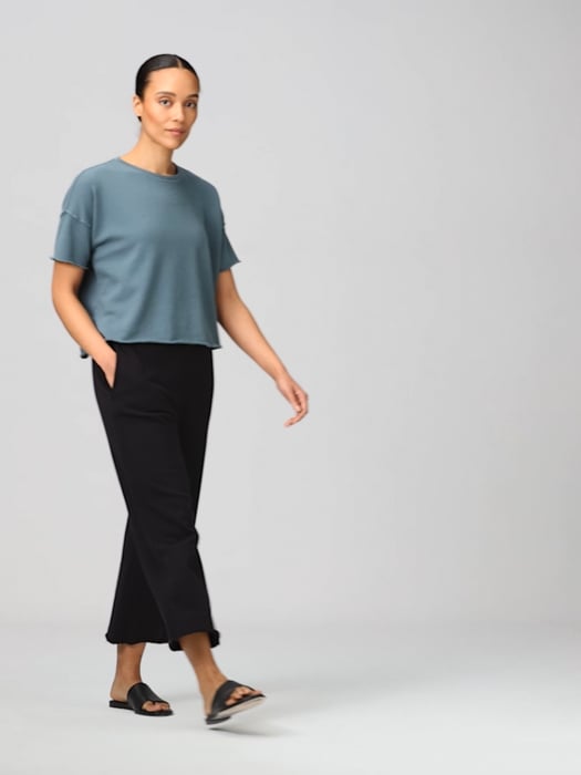 Lightweight Organic Cotton Terry Straight Pant | EILEEN FISHER Lightweight Organic Cotton Terry Straight Pant | EILEEN FISHER