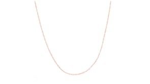 7mm 14kt Rose Gold Rope Chain Necklace