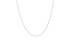 Italian 1mm Sterling Silver Adjustable Wheat Chain Necklace