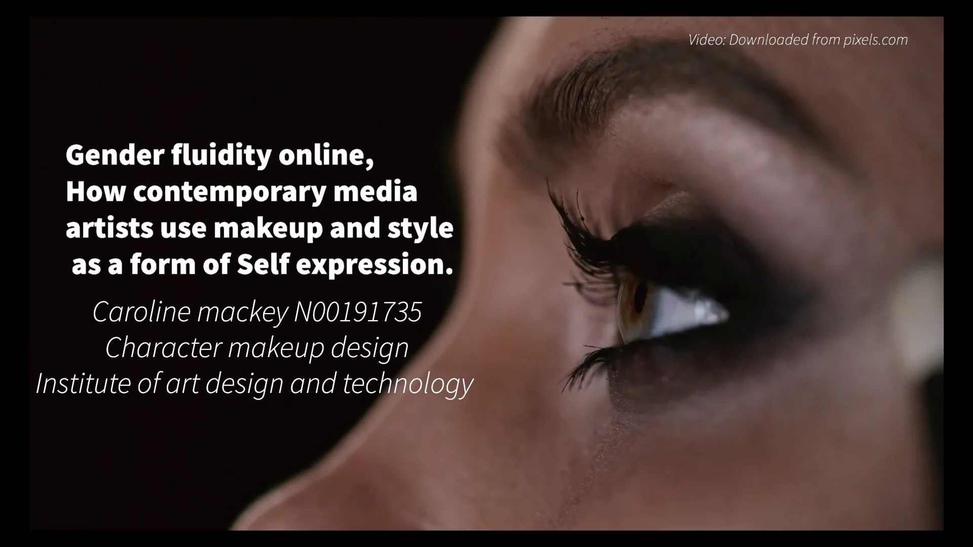 Gender fluidity online How contemporary media artists use makeup as a 