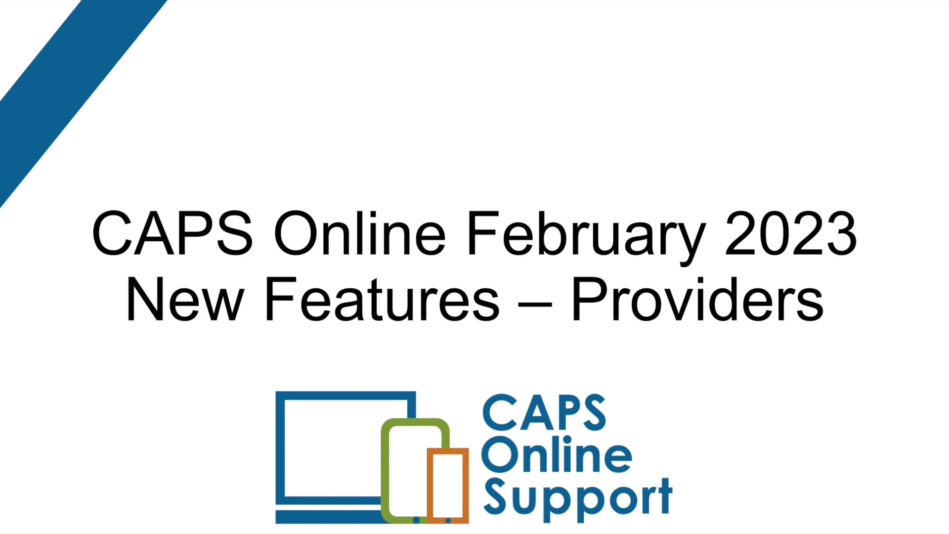 CAPS Online New Features Video [Providers English].mp4 on Vimeo