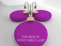 The bench with table lamp