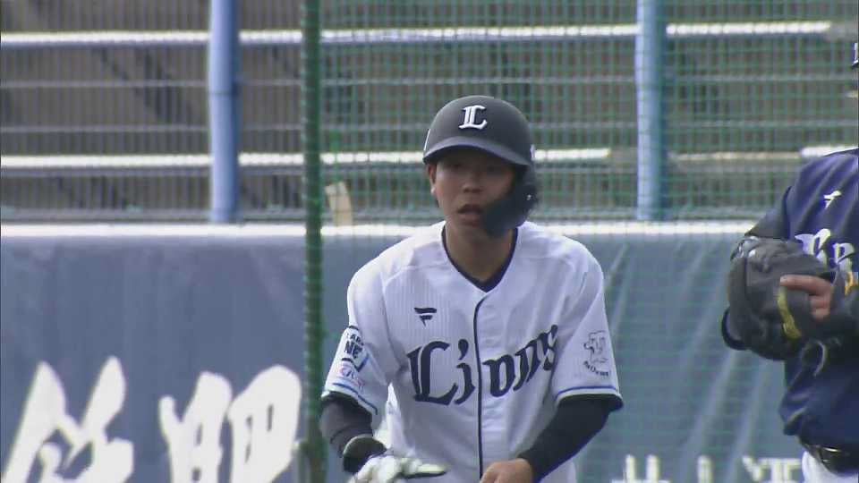【春季キャンプ紅白戦】ライオンズルーキー・児玉亮涼が平良海馬から実戦初安打を放つ!!  2023年2月18日 埼玉西武ライオンズ