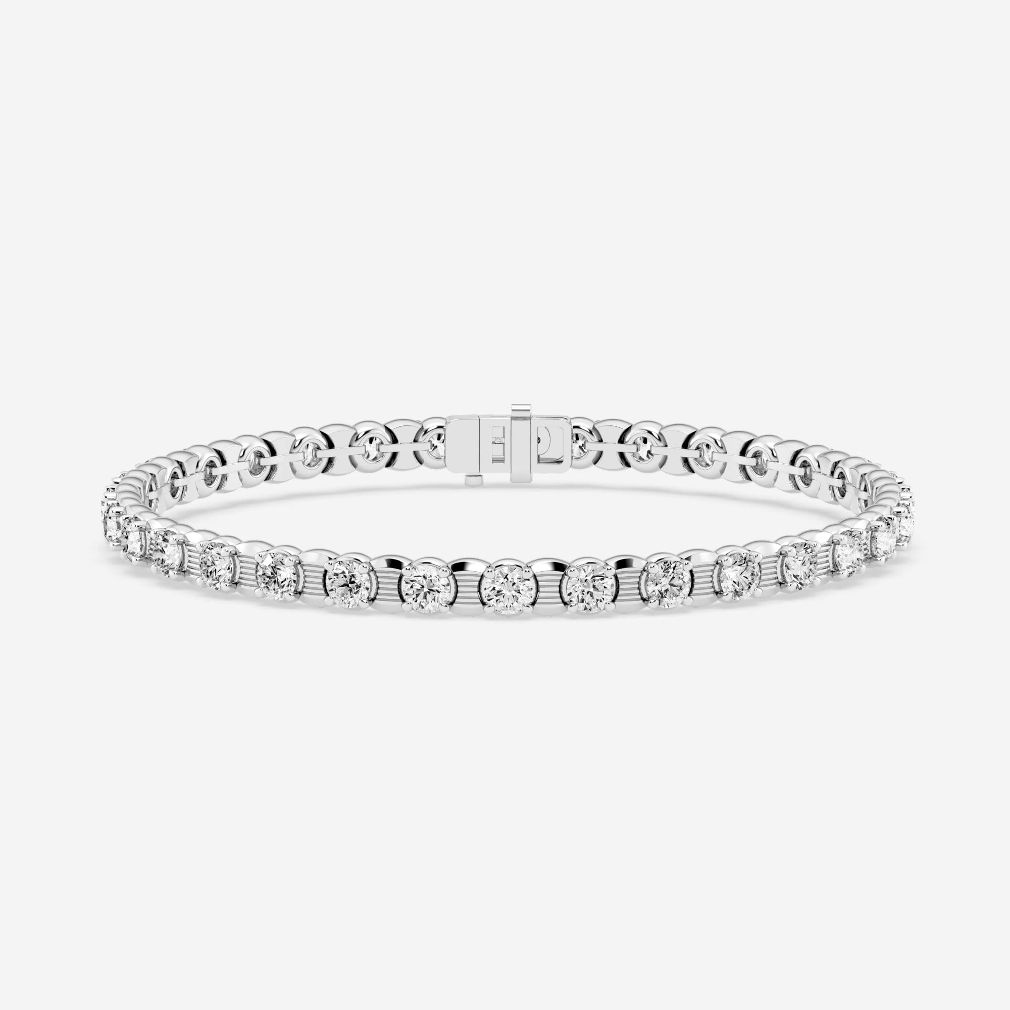 10 Ctw Round Lab Grown Diamond Tennis Bracelet 8 5 Inches