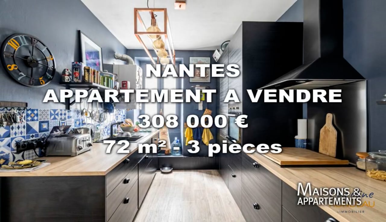 NANTES - APPARTEMENT A VENDRE - 308 000 € - 72 M² - 3 Pièce(s) On Vimeo