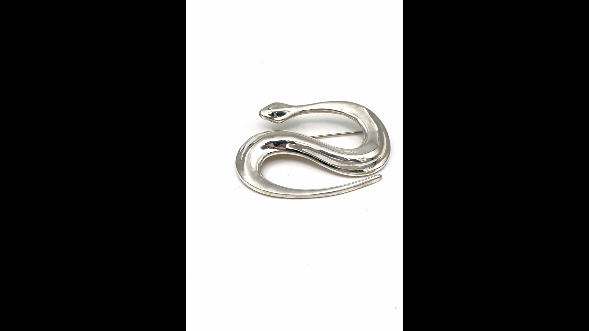 Broche Cobra Vintage Signée Robert Lee Morris - Créateur Pour Elisabeth & Jonny - Métal - Très Bon état