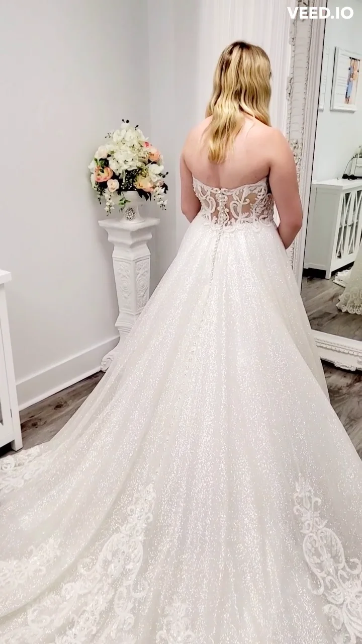lace dress bustle Wedding bustle dress in white silk