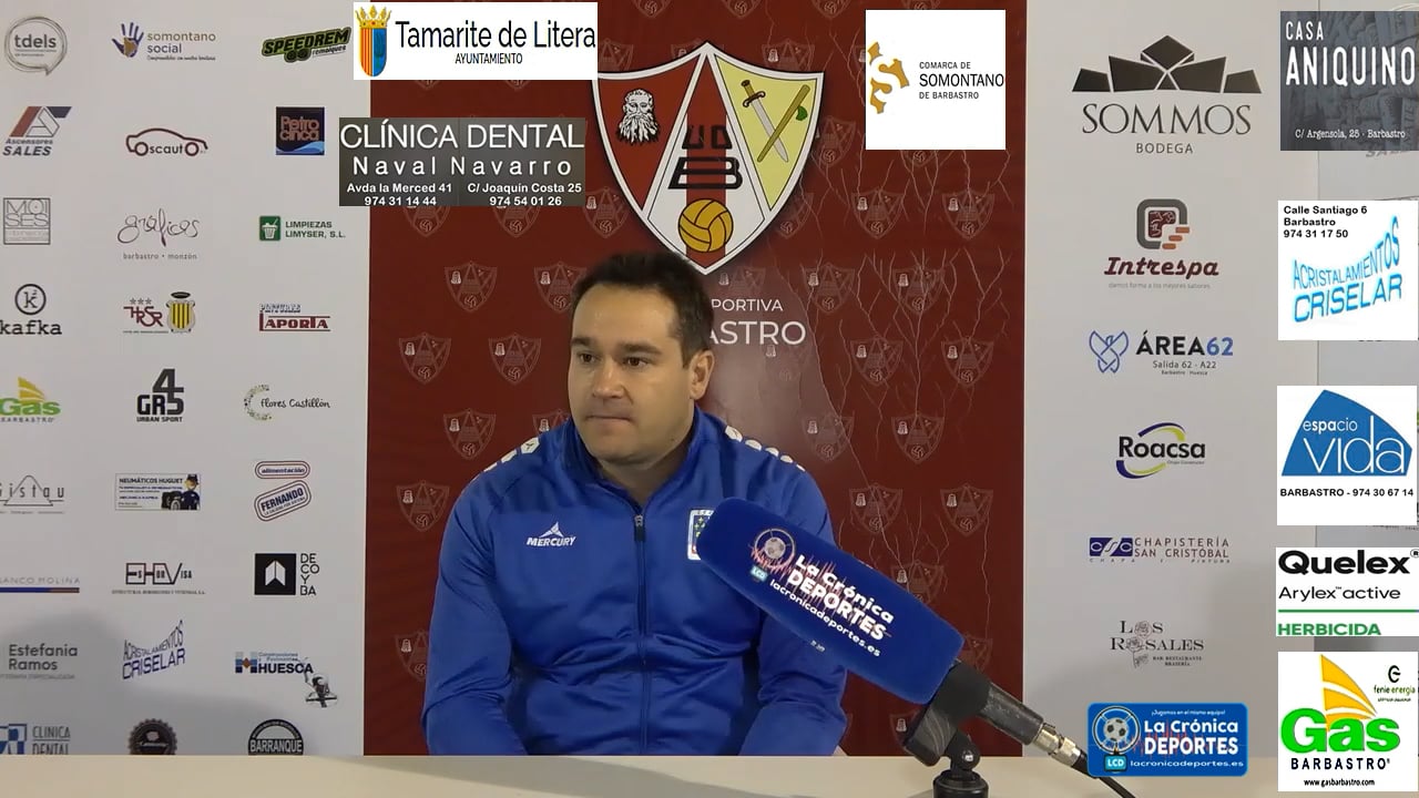 RUBÉN ZAPATER (Entrenador Épila) UD Barbastro 2-2 CF Épila / Jornada 22 / 3ª División