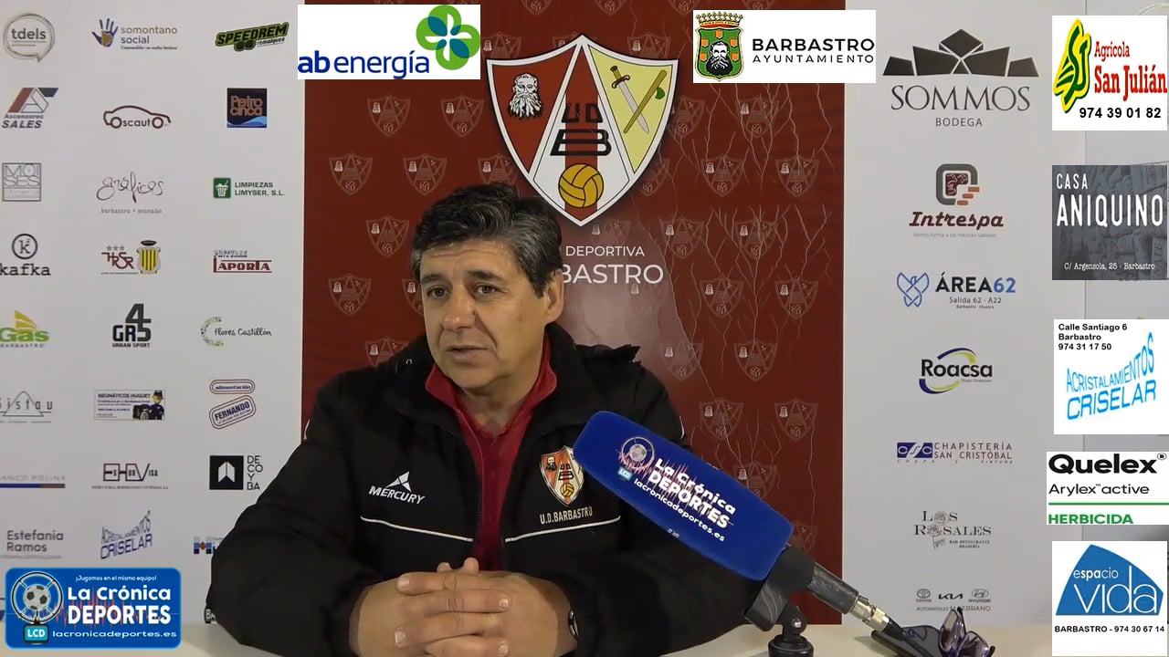 JOSETE (Entrenador Barbastro) UD Barbastro 2-2 CF Épila / Jornada 22 / 3ª División