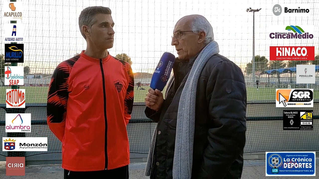 CRISTIAN ABAD (Entrenador Monzón) Huesca B 2-1 At.Monzón Alumbra / J 22 / 3ª División