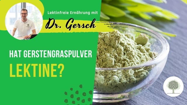 Hat Gerstengraspulver Lektine? 