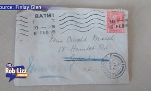 Letter Arrives 100 Years LATE