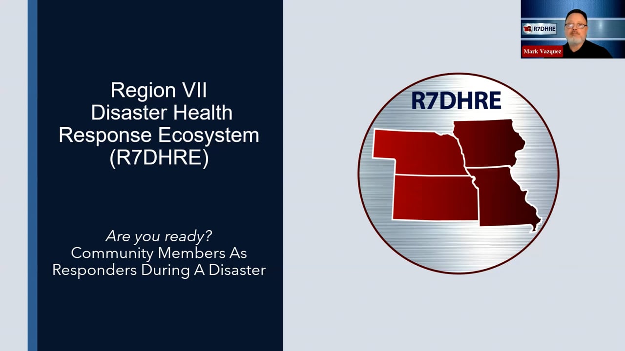 Are you ready? Community members as responders during disasters