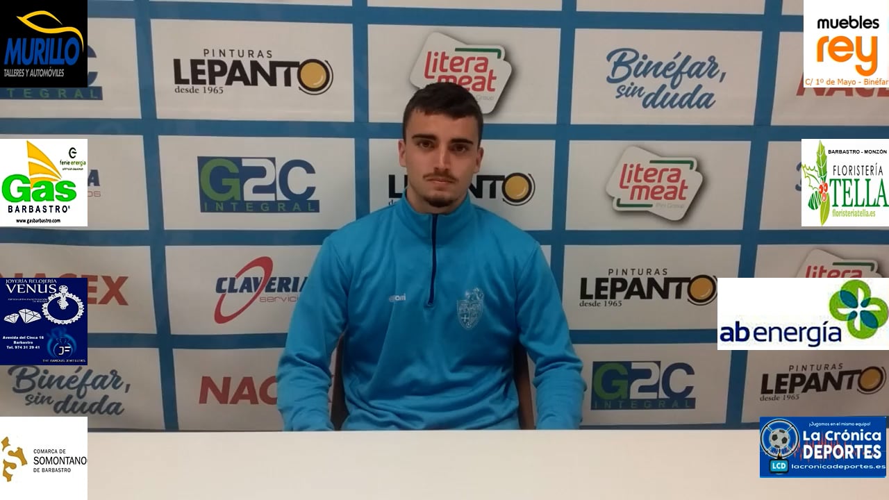 ENRIC SOLANO (Jugador CD Binéfar) CD Binéfar 0-0 Almudevar / J 22 / 3ª División