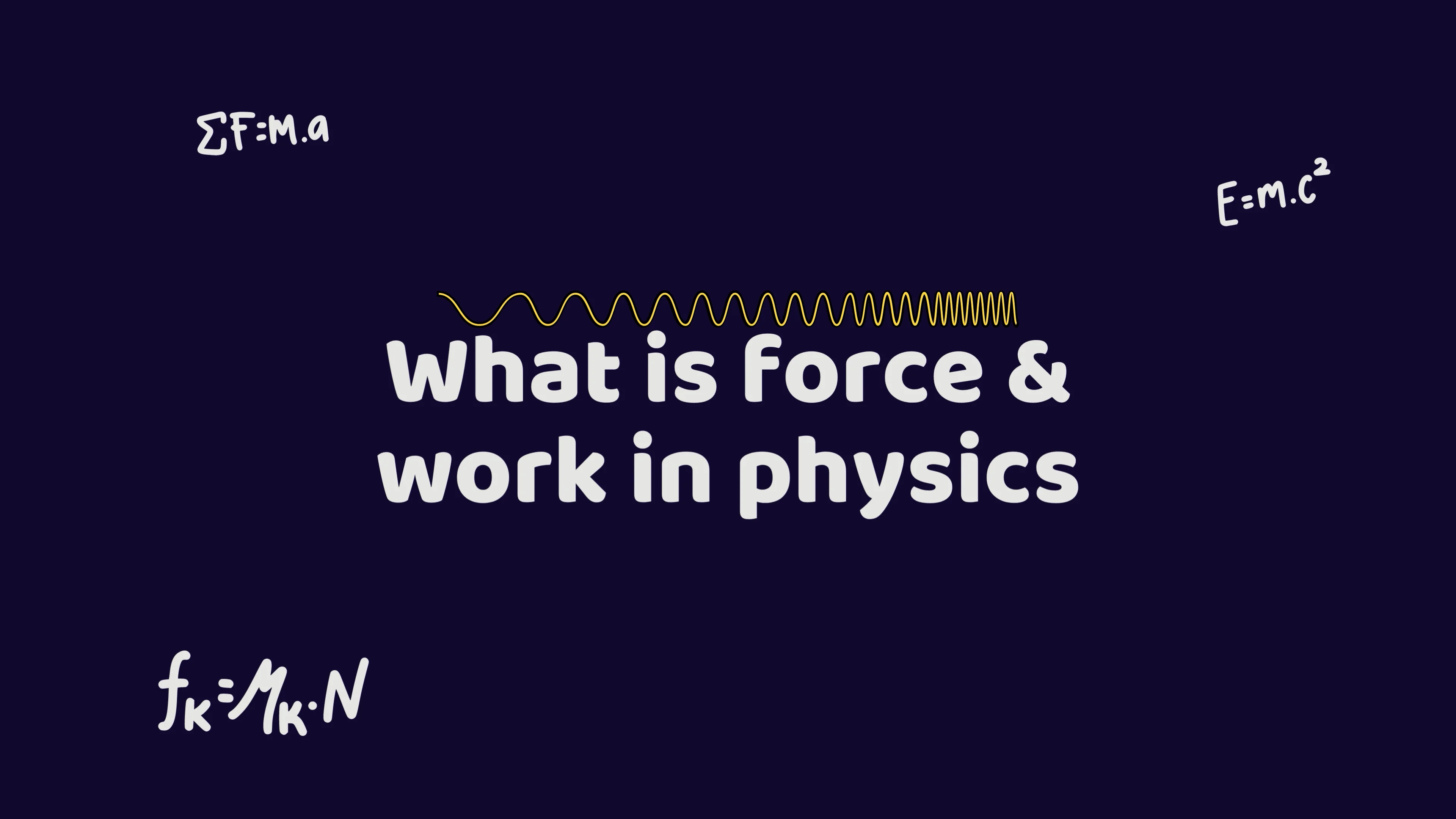 What is force & work in Physics on Vimeo