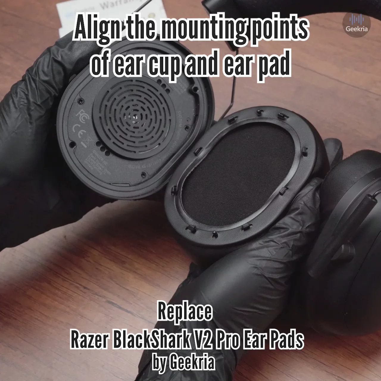 Geekria イヤーパッド Sport 互換性 パッド レイザー Razer BlackShark V2, BlackShark V2 Pro ヘッドホンに対応 パッド イヤー / イヤーカップ ( 冷却ジェル / ブラック) Geekria イヤーパッド Sport 互換性 パッド レイザー Razer BlackShark V2, BlackShark V2 Pro ヘッドホンに対応 パッド イヤー / イヤーカップ ( 冷却ジェル / ブラック)
