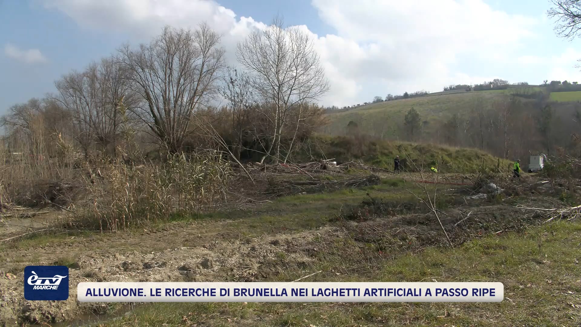Alluvione. Le ricerche di Brunella nei laghetti artificiali a Passo Ripe - VIDEO