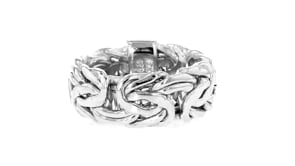 Sterling Silver Large Byzantine Ring