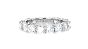 3.45 ct. t.w. CZ Eternity Band in Sterling Silver