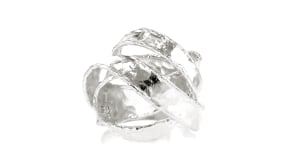 Sterling Silver Hammered Knot Ring