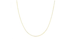 Italian 1mm 14kt Yellow Gold Rope Chain Necklace